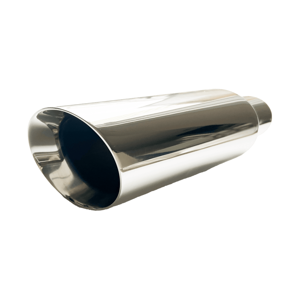 NETAMI | NT2540CP-12 | Double Wall 304 Stainless Steel Exhaust Tip Chrome Polished