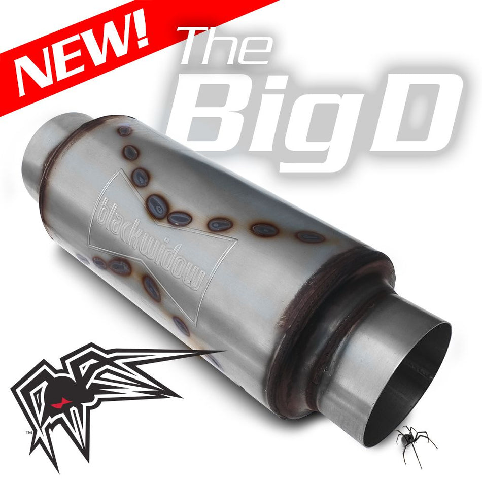 Black Widow 4.5" Big D Muffler (SKU #BWBIGD-45)