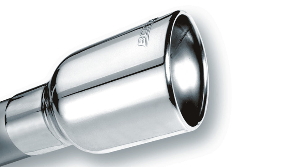 Borla Universal Oval Tip | 2.5" Inlet | Stainless | Part # 20155