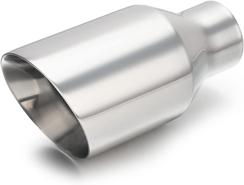 4 Inch Double Wall Stainless Steel Exhaust Tip | 4" Outlet/2.5" Inlet | Exhaust Addicts Standard