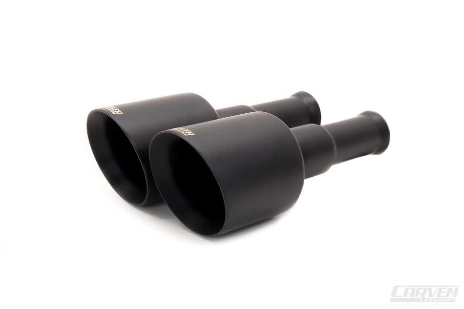 2019-2023 RAM 1500 Carven Exhaust Direct Fit 5.0" Exhaust Tip Replacement Set | BLACK | CR1001