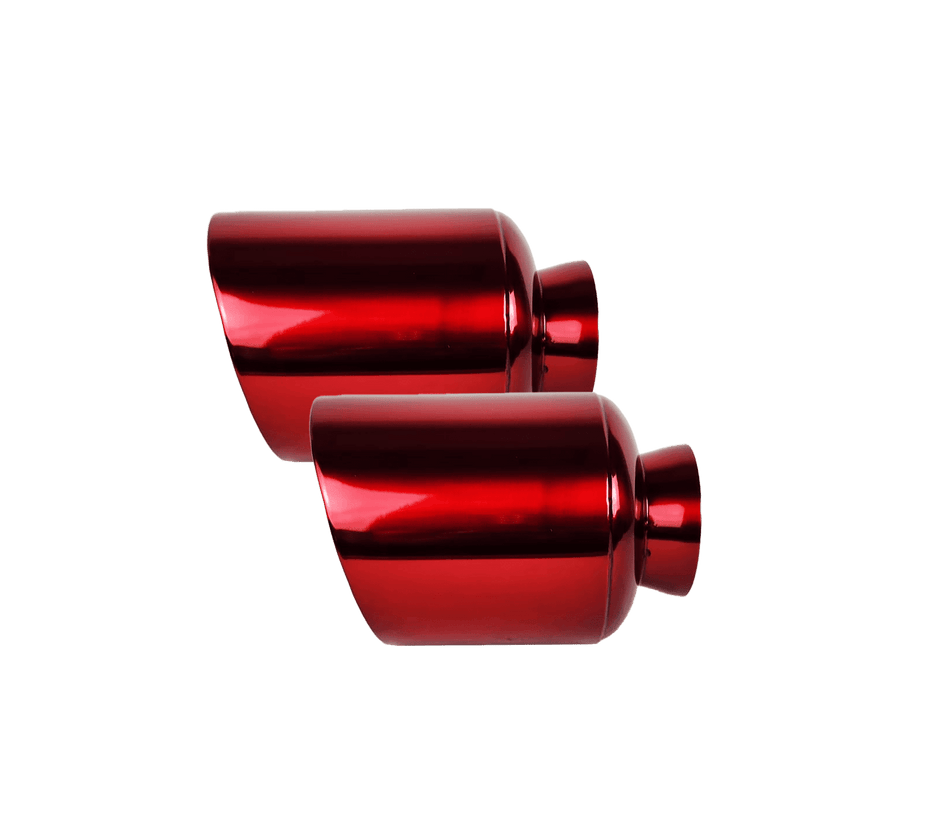 NETAMI Dodge Charger V8 Exhaust Tip Gloss Powder Coated 2015 - 203 | Red | 2 Pack