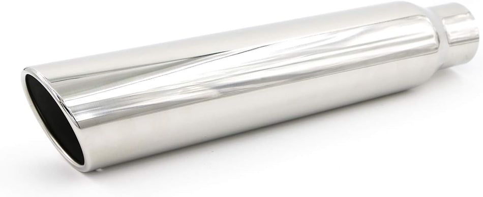 3.5" Outlet/2.5" Inlet | Stainless Steel Rolled Edge | Exhaust Addicts Standard