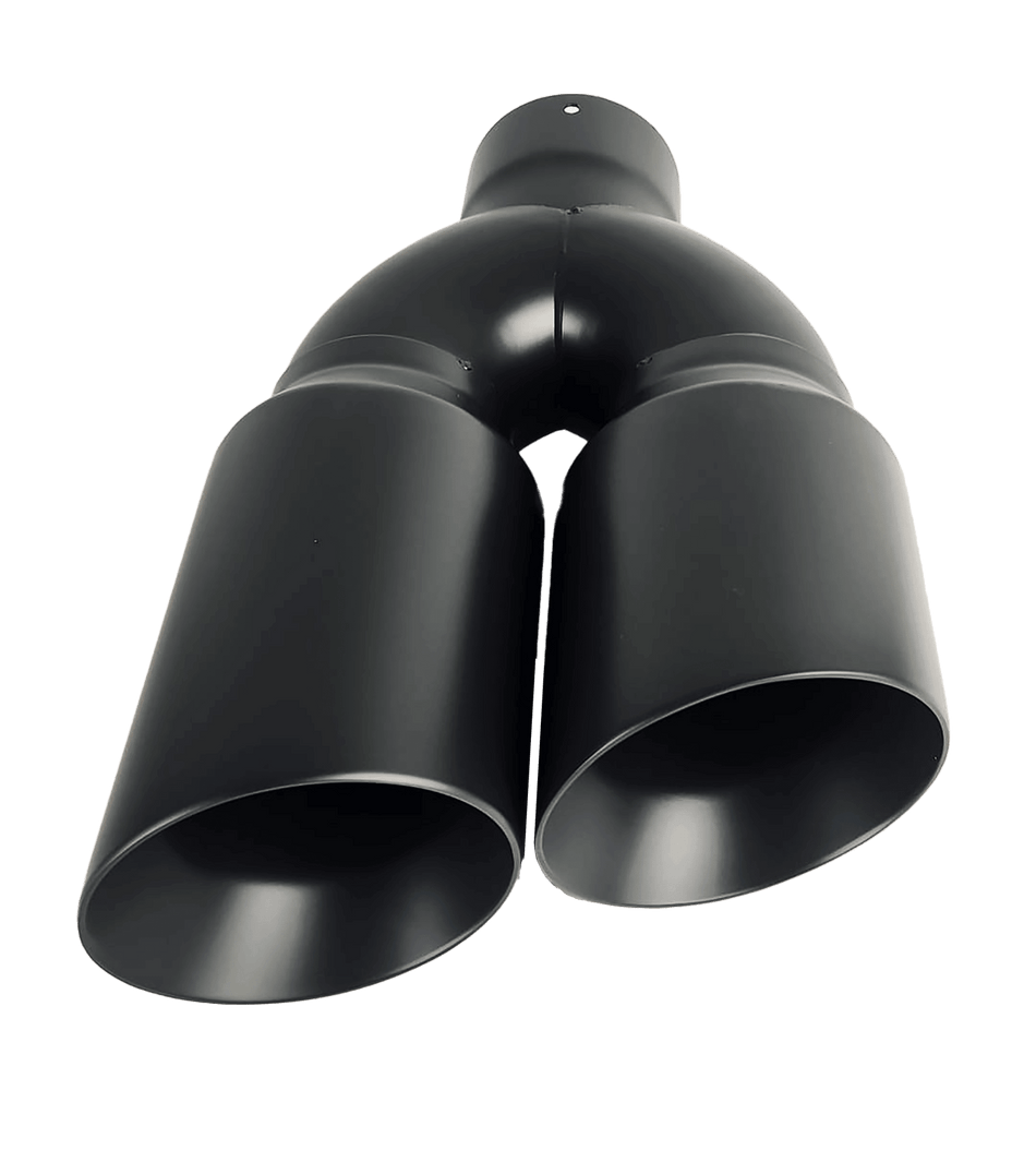 NETAMI | NT1649CBK | Dual Exhaust Tips High Temperature Gloss Black Ceramic Coated