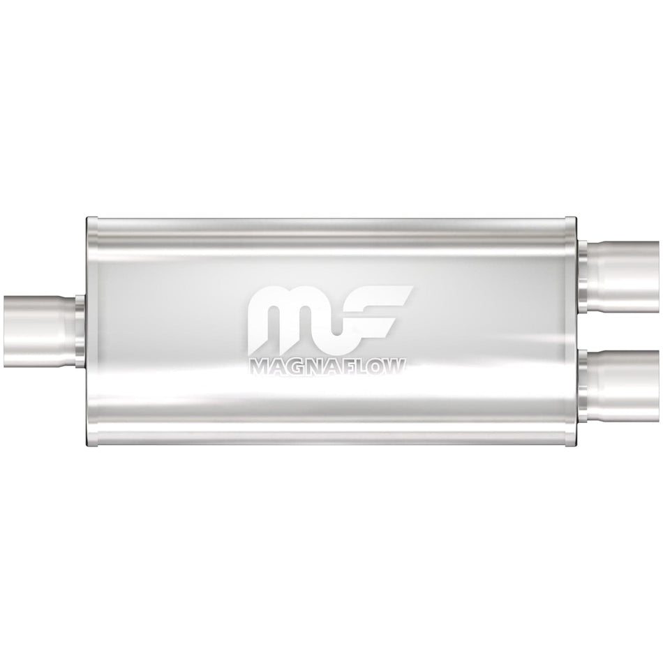 MAGNAFLOW | 12198 | 5 X 8IN. OVAL STRAIGHT-THROUGH PERFORMANCE EXHAUST MUFFLER