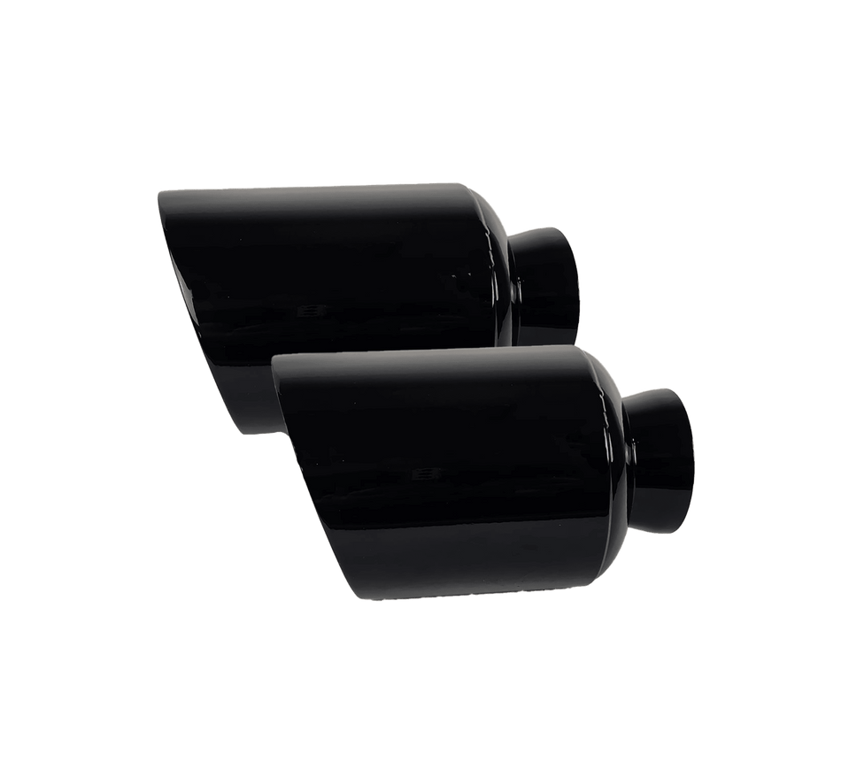 NETAMI | Dodge Charger V8 Exhaust Tip Gloss Powder Coated 2015 - 203 | Black | 2 Pack