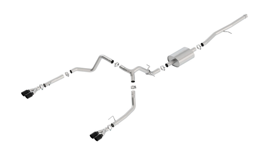 Borla | 2019-2025 Chevrolet Silverado 1500/ 2019-2025 GMC Sierra 1500 Cat-Back Exhaust System S-Type | Part # 140770BC