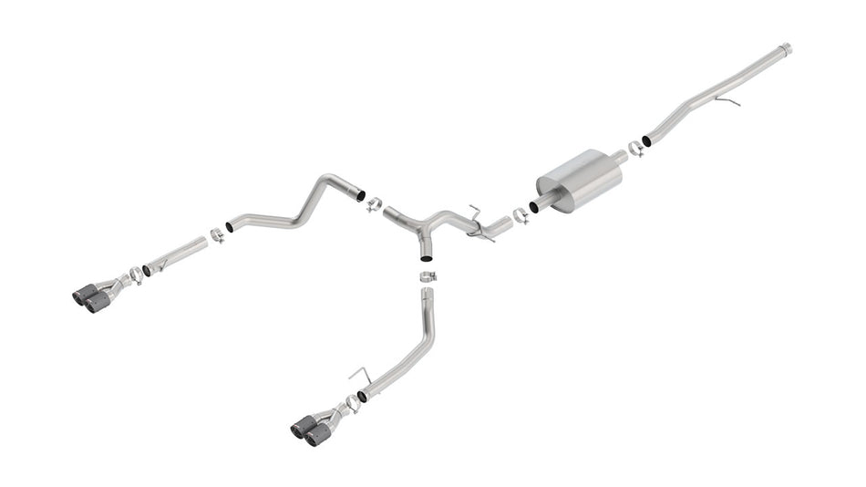 Borla | 2019-2025 Chevrolet Silverado 1500/ 2019-2025 GMC Sierra 1500 Cat-Back Exhaust System S-Type Part # 140770CF