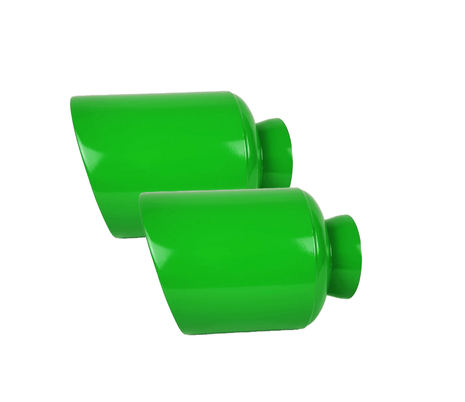 NETAMI | Dodge Charger V8 Exhaust Tip Gloss Powder Coated 2015 - 203 | Green | 2 Pack