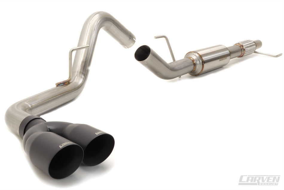 2015-2020 Ford F-150 EcoBoost Carven Exhaust Cat-Back Kit – 4” Dual Black Exit Tip | CF1008