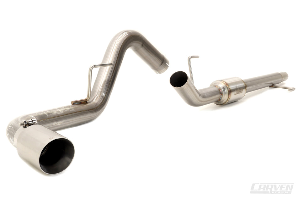 2015-2020 Ford F-150 V8 Carven Exhaust Cat-Back Kit – 4" Single Stainless Exit Tip | CF1002